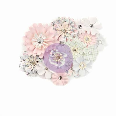 Prima Marketing Poetic Rose Flowers Embellishments - Magical Melody